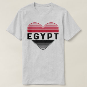 Camiseta Eu amo o Egito, o coração egípcio