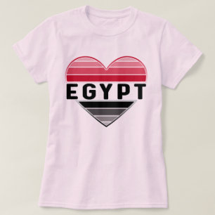 Camiseta Eu amo o Egito, o coração egípcio