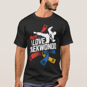 Camiseta Eu Amo o Espírito das Artes Marciais Taekwondo
