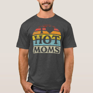 Camiseta Eu Amo O Estilo De Vintagem Do Retro Mães Hot