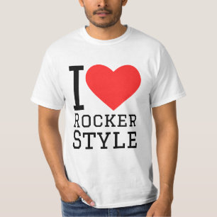 Camiseta Eu amo o estilo rocker