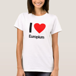 Camiseta eu amo o európio