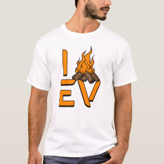 Camiseta Eu Amo O EV Acampando Campfire