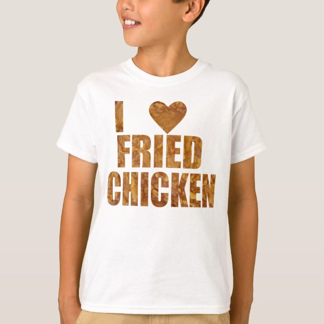 Camiseta Eu amo o frango frito (Frente)