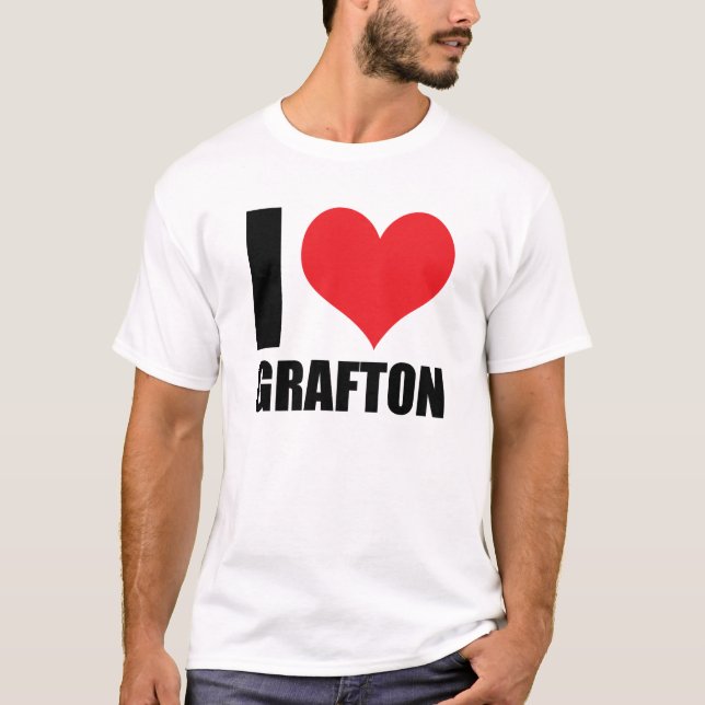 Camiseta Eu amo o Grafton (Frente)