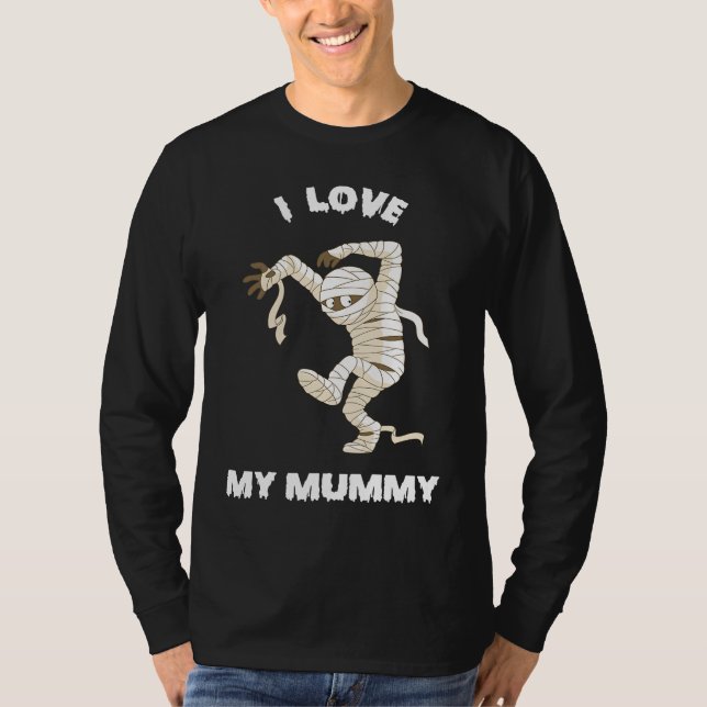 Camiseta Eu Amo o Halloween da Minha Mamãe 2021 (Frente)