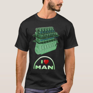 Camiseta Eu amo o HOMEM - preto