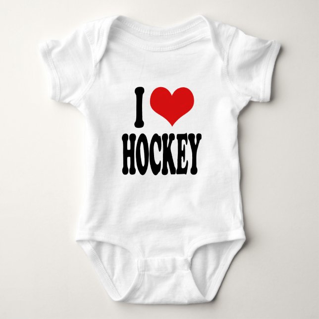 Camiseta Eu amo o hóquei (Frente)
