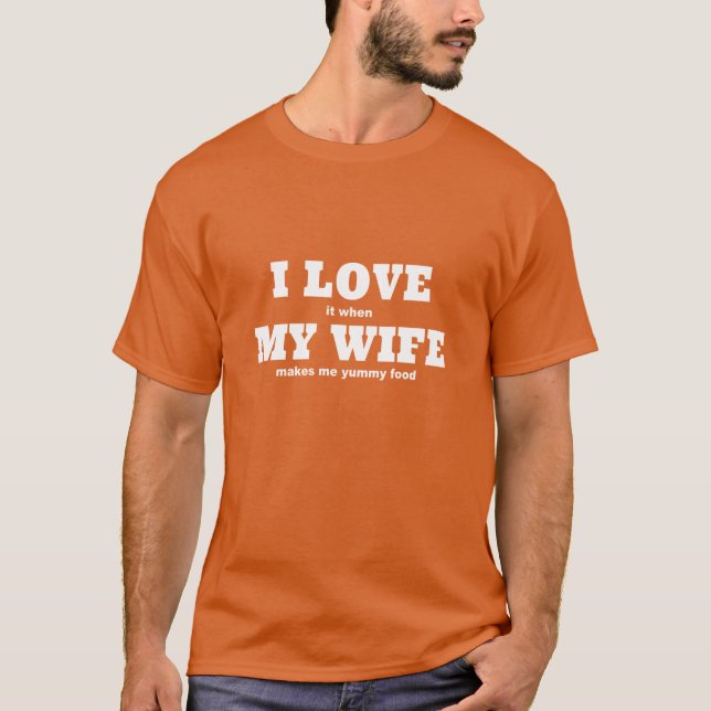 Camiseta Eu amo o humor da minha esposa (Frente)