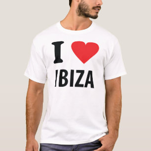 Camiseta Eu amo o ícone de Ibiza