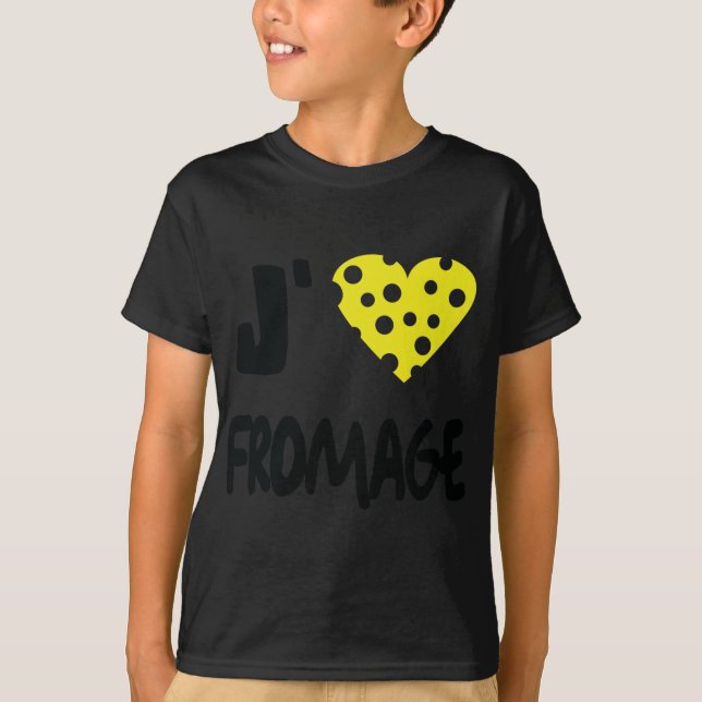 Camiseta Eu amo o ícone do fromage (Frente)