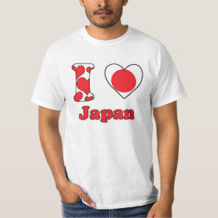Camiseta Eu amo o Japão