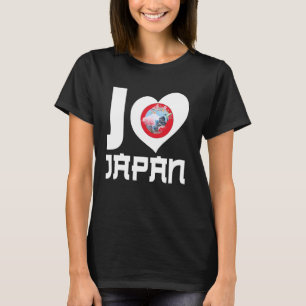 Camiseta Eu Amo O Japão Orgulhoso De Ser O Coração Da Bande