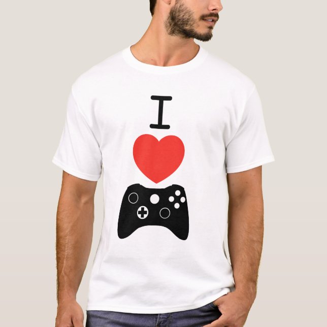 Camiseta Eu amo o jogo - impressões da comunidade IV (Frente)
