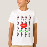 Eu amo o Kenya Maasai Art Impressão