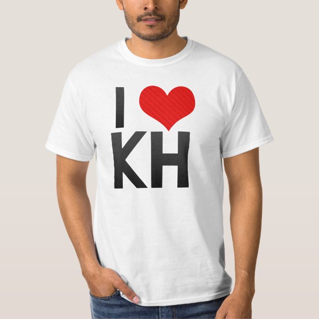 Camiseta Eu amo o KH (Frente)