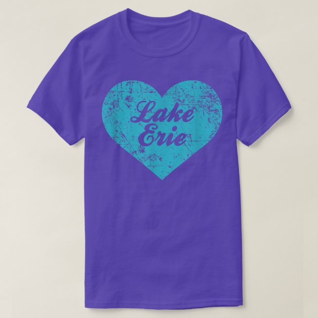 Camiseta Eu amo o Lago Erie, o Presente de Nova York (Frente do Design)