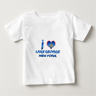 Camiseta Eu amo o lago George, New York