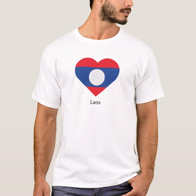 Camiseta Eu Amo o Laos (Frente)
