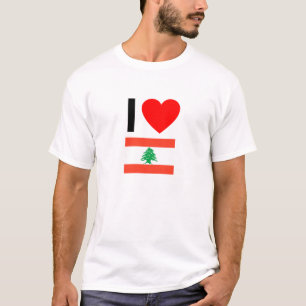 Camiseta eu amo o líbano