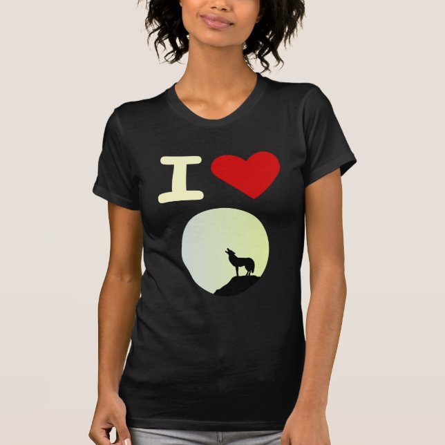Camiseta Eu amo o lobo (Frente)