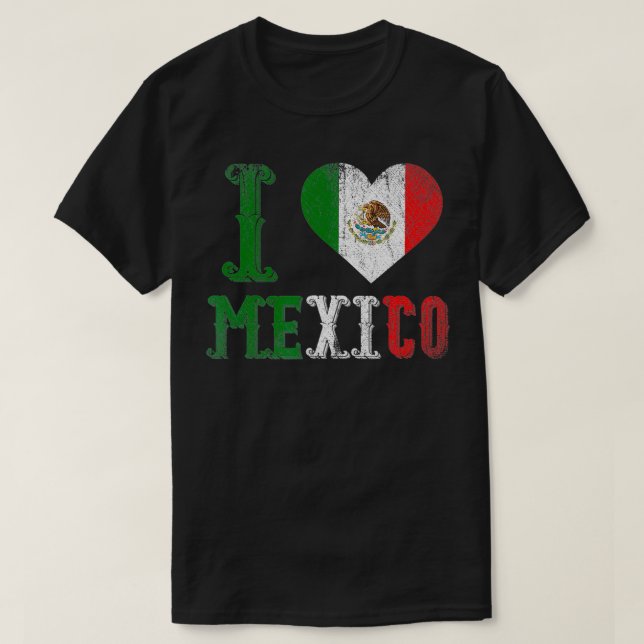 Camiseta Eu Amo O Meico (Frente do Design)