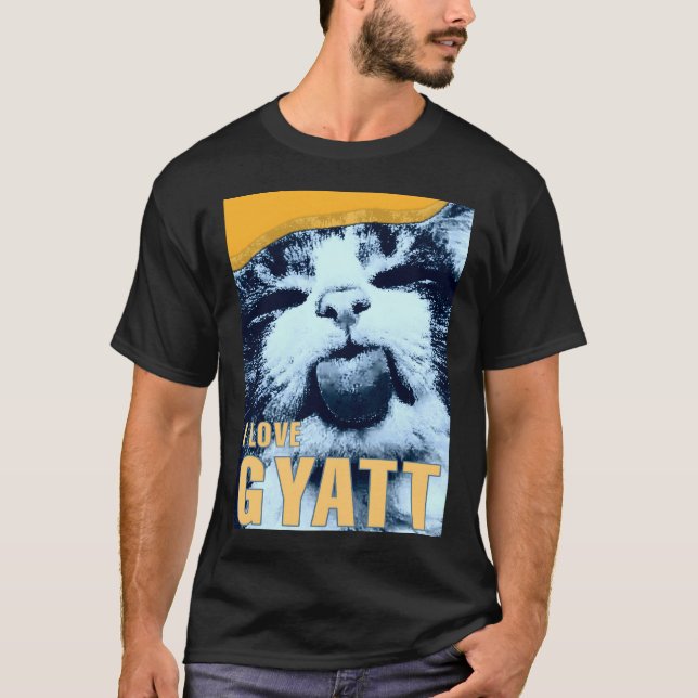 Camiseta Eu amo o meme do gato ginásio (Frente)