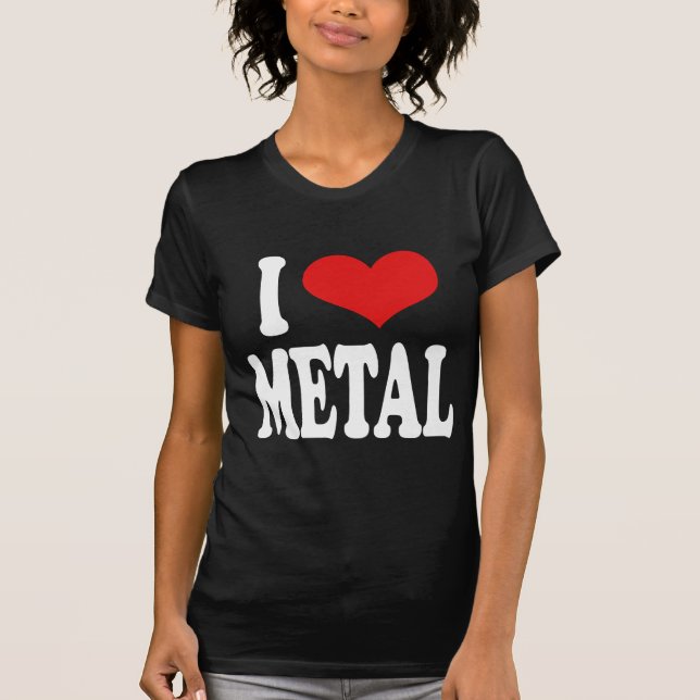 Camiseta Eu amo o metal (Frente)