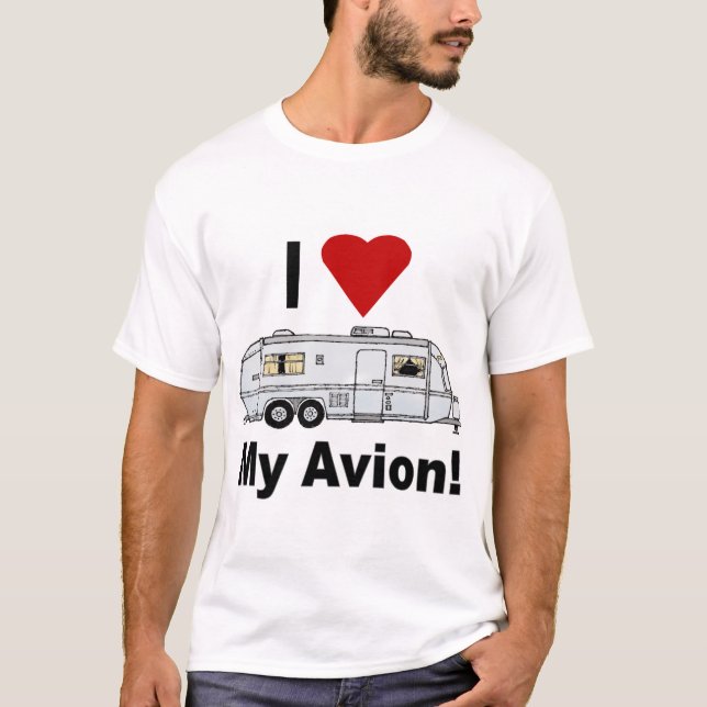 Camiseta Eu amo o meu Avion-fullrig (Frente)