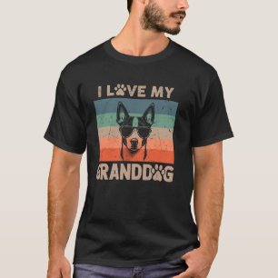 Camiseta Eu Amo O Meu Avô Basenji Vovó Vovô Cachorro