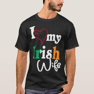 Camiseta Eu Amo O Meu Casal Artístico Irlandês Design Irela
