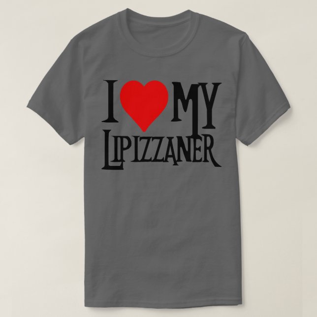 Camiseta Eu amo o meu Cavalo Lipizzaner 1 (Frente do Design)