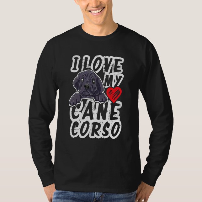Camiseta Eu Amo O Meu Corso De Cane (Frente)