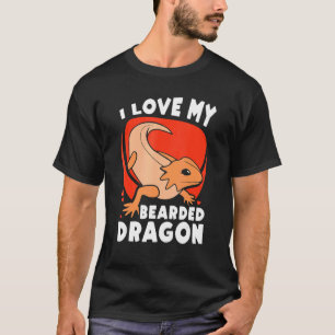 Camiseta Eu Amo O Meu Dragão De Pet Animal Réptil