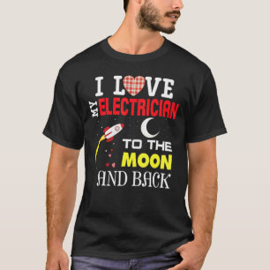 Camiseta Eu Amo O Meu Elétrico À Lua E Volta Valenti