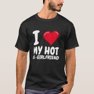 Camiseta Eu Amo O Meu Ex-Namorada I Casal Vermelho
