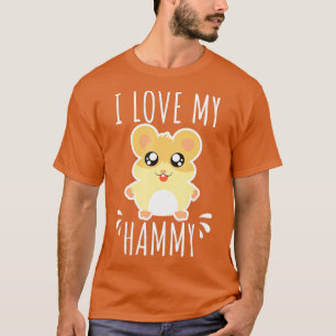 Camiseta Eu Amo O Meu Hammy Hamster Gift Kids Costume