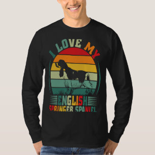 Camiseta Eu Amo O Meu Inglês Springer Spaniel Dog Proprietá