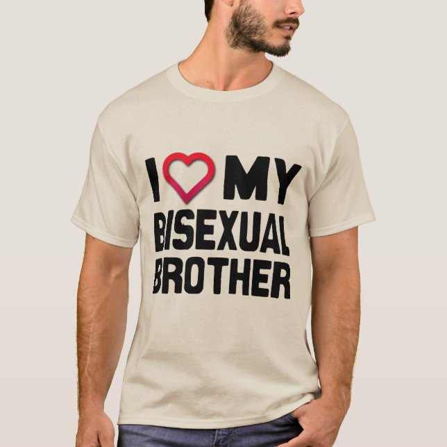 CAMISETA EU AMO O MEU IRMÃO BISEXUAL - (Frente)