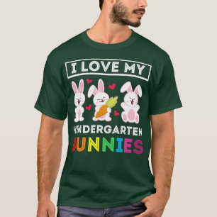 Camiseta Eu Amo O Meu Jardim Infantil Páscoa Bunn