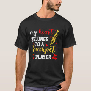 Camiseta Eu Amo O Meu Jogador De Trompete Casais De Esposa