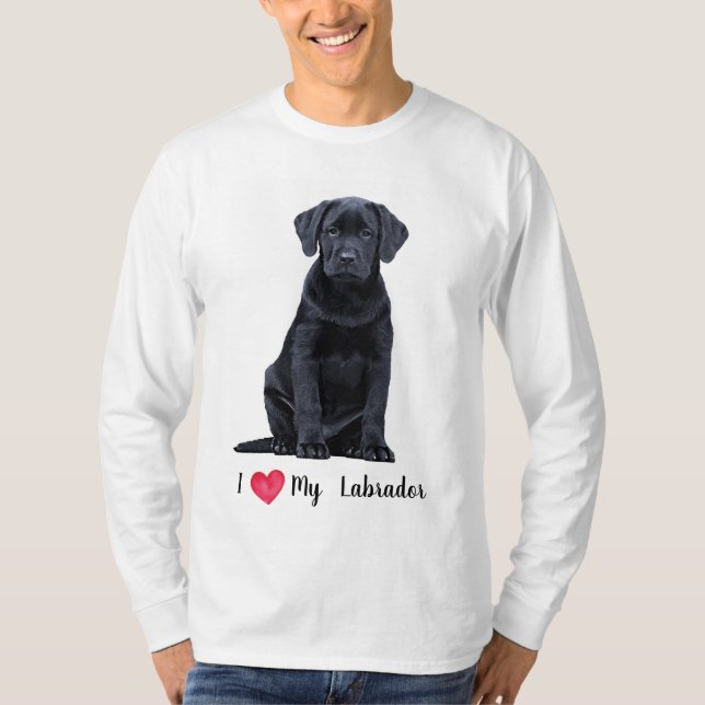 Camiseta Eu amo o meu Labrador (Frente)