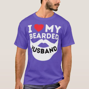 Camiseta Eu Amo O Meu Marido De Barba, A Esposa De Mangueir
