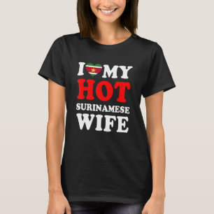 Camiseta Eu amo o meu marido de mulher surinamesa