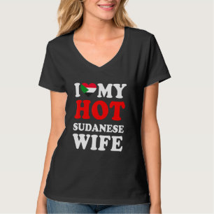 Camiseta Eu amo o meu marido santo sudanês