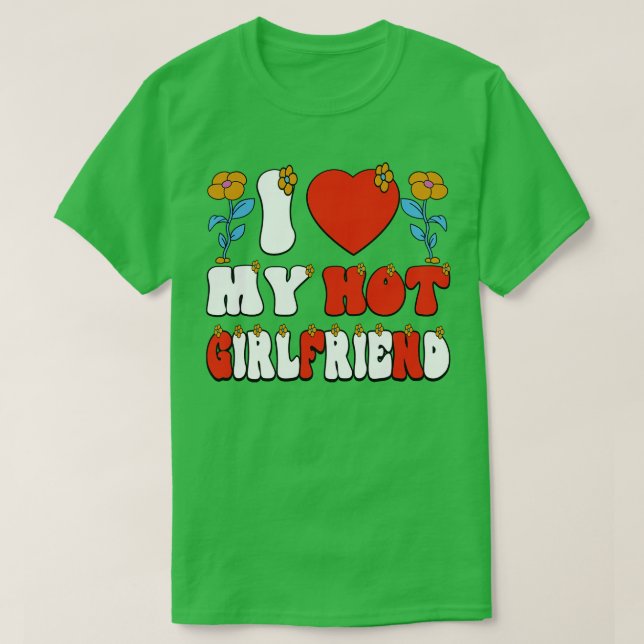 Camiseta Eu amo o meu Namorada (Frente do Design)