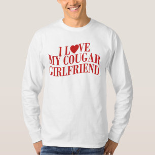Camiseta Eu Amo O Meu Namorada De Cougar Namorado