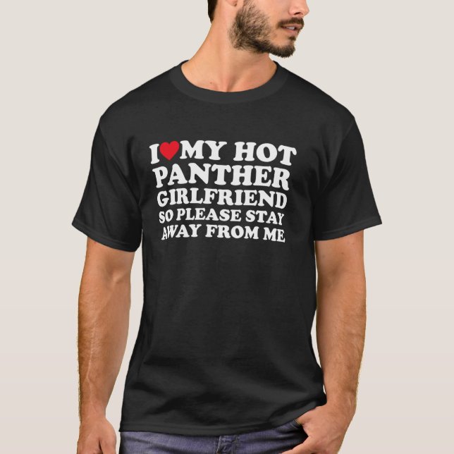 Camiseta Eu Amo O Meu Namorada De Panela Quente, Então Por  (Frente)
