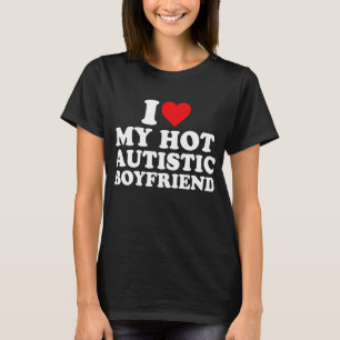 Camiseta Eu Amo O Meu Namorado Autista Quente
