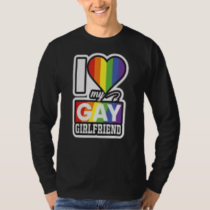 Camiseta Eu Amo O Meu Orgulho Gay Namorada